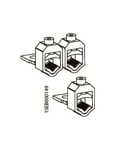 VC-ZLBM ZHBM123 Zaciski typu V do 240mm2 z logo ABB znak CE 25Nm aluminiowe do ZLBM123 (1 kpl - 3 szt)