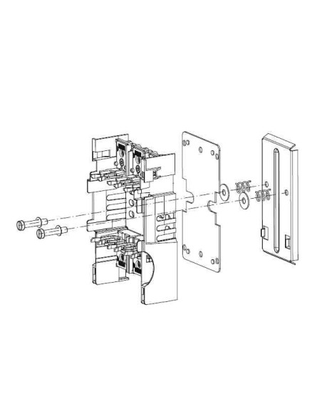 DR-XLP00-2R Zestaw do montaż XLP00 na szynie DIN (2 rzędy)