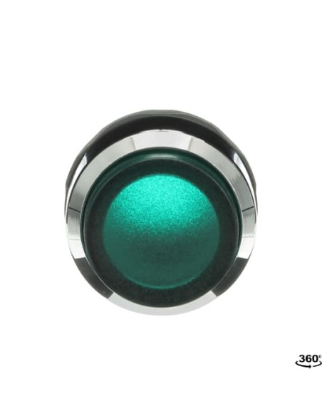 MP4-11G przycisk wypukły bistabilny zielony podświetlany