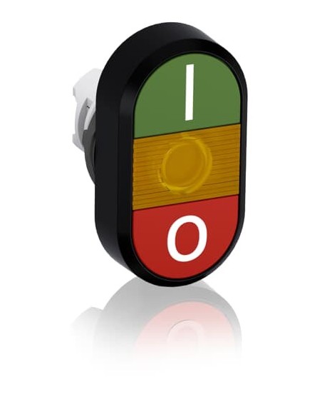 MPD2-11Y przycisk podwójny I-0 żółte pole podświetlany