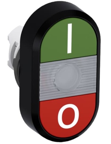 MPD2-11C przycisk podwójny I-0 przezroczyste pole podświetlany