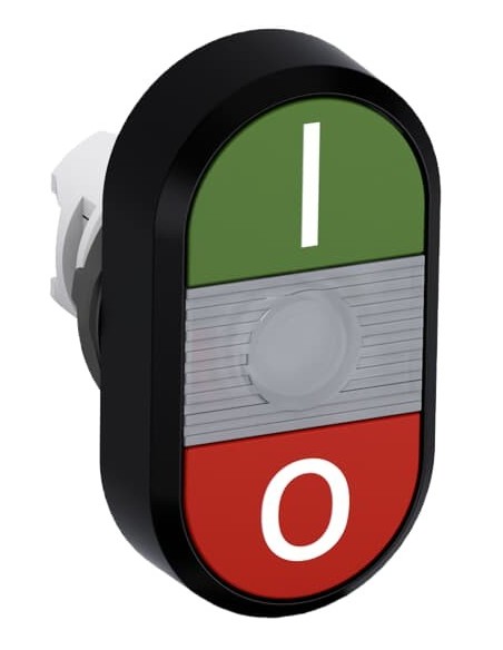 MPD2-11C przycisk podwójny I-0 przezroczyste pole podświetlany