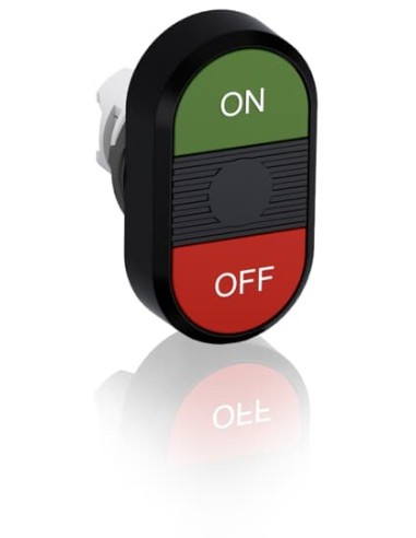 MPD3-11B przycisk podwójny niepodświetlany ON-OFF czarne pole