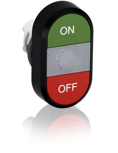 MPD3-11C przycisk podwójny ON-OFF przezroczyste pole podświetlany