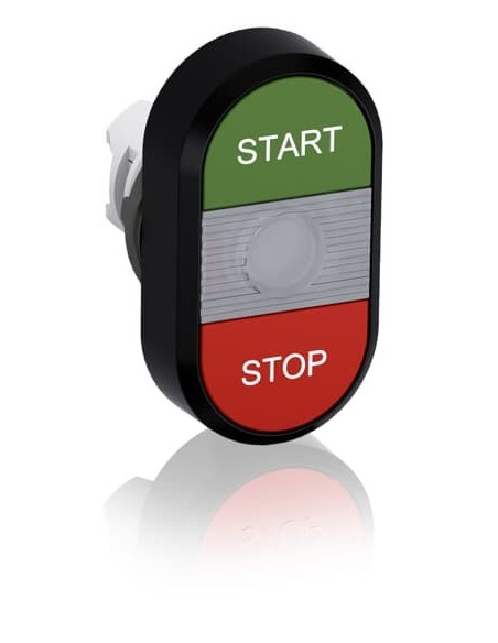 MPD4-11C przycisk podwójny START-STOP przeroczyste pole podświetlany