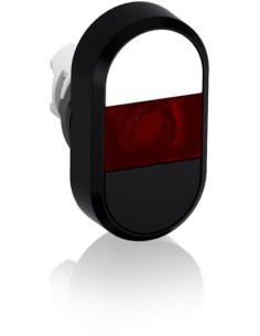 MPD5-11R przycisk podwójny bez tekstu czerwone pole podświetlany