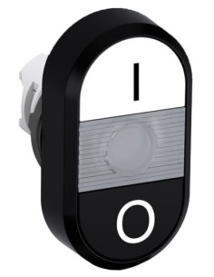 MPD6-11C przycisk podwójny I-0 przezroczyste pole podświetlany