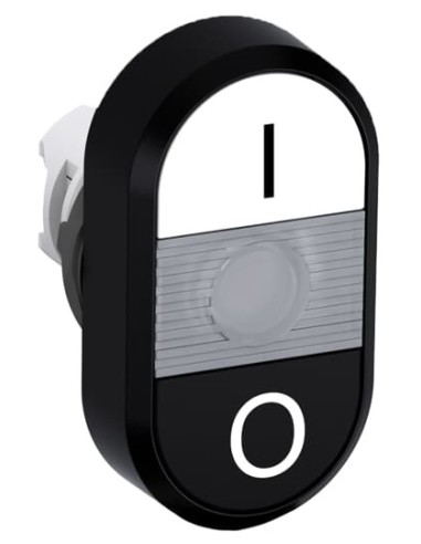 MPD6-11C przycisk podwójny I-0 przezroczyste pole podświetlany