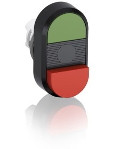 MPD12-11B przycisk podwójny niepodświetlany bez tekstu czarne pole