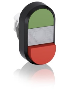 MPD12-11C przycisk podwójny bez tekstu przezroczyste pole podświetlany