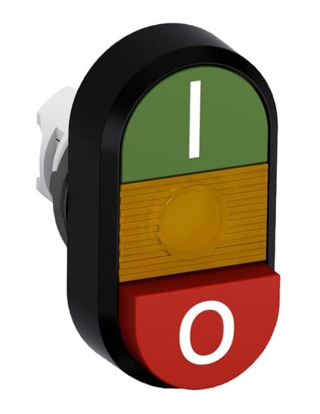 MPD13-11Y przycisk podwójny I-0 żółte pole podświetlany