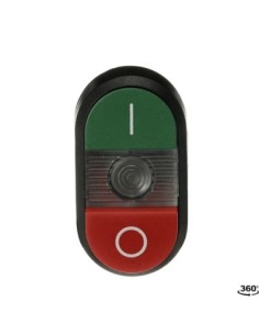 MPD13-11C przycisk podwójny I-0 przezroczyste pole podświetlany