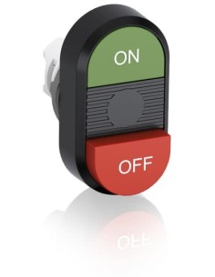 MPD14-11B przycisk podwójny niepodświetlany ON-OFF czerwone pole