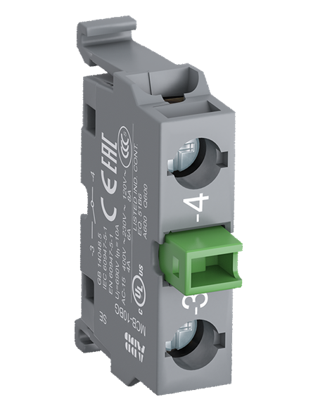 MCB-10BG blok styków 1NO złocone odwrotne