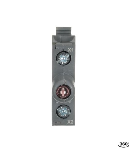 MLBL-01BR blok oświetleniowy czerwony 24V AC   DC zintegrowany LED czerwony