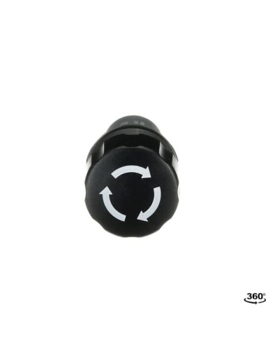 CE3T-10B-11 przycisk stopu procesowego 1NO1NC czarny
