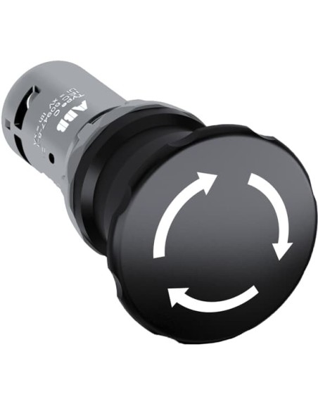 CE4T-10B-11 przycisk stopu procesowego 1NO1NC czarny