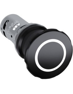 CE4P-10B-11 przycisk stopu procesowego 1NO1NC czarny