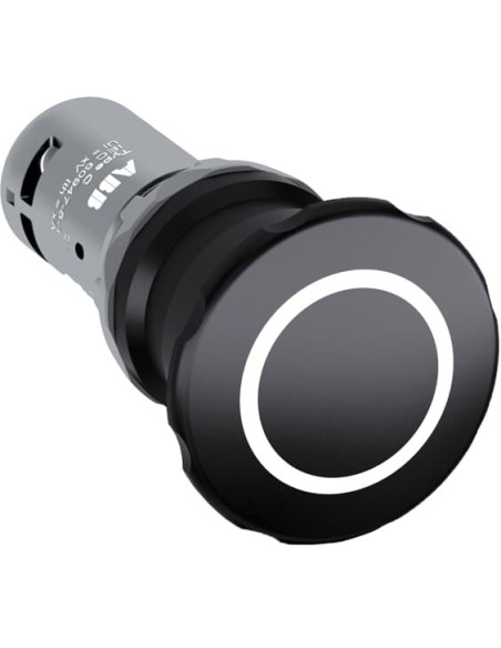 CE4P-10B-11 przycisk stopu procesowego 1NO1NC czarny