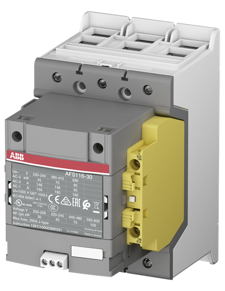 AFS116-30-12-33 stycznik bezpieczeństwa 100-250V 55 kW (AC-3) podłączenie pod zacisk kablowy