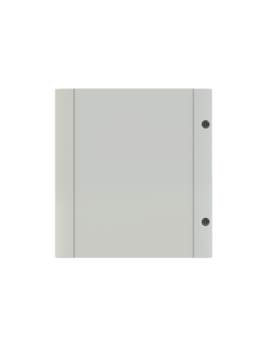 GMD1O drzwi pełne szare do obudów typu Gemini z szyldem i wkładką dwupiórową 300x250mm (WxS)