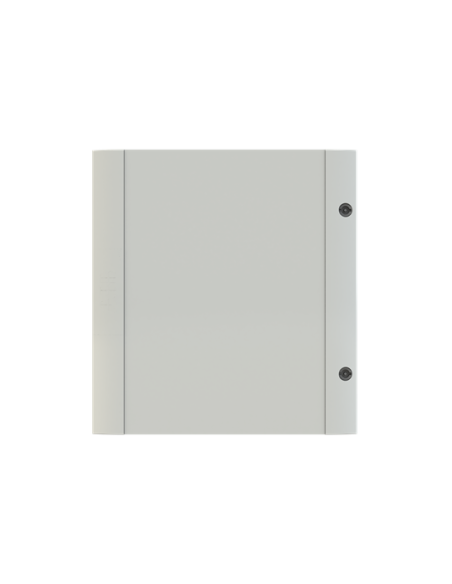 GMD1O drzwi pełne szare do obudów typu Gemini z szyldem i wkładką dwupiórową 300x250mm (WxS)