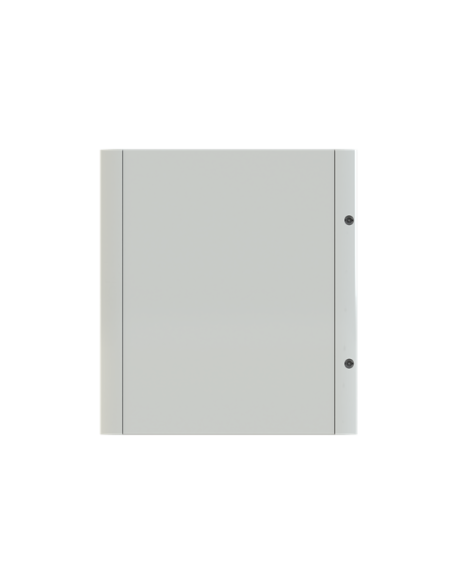 GMD2O drzwi pełne szare do obudów typu Gemini z szyldem i wkładką dwupiórową 450x375mm (WxS)