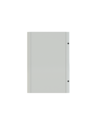 GMD3O drzwi pełne szare do obudów typu Gemini z szyldem i wkładką dwupiórową 600x375mm (WxS)