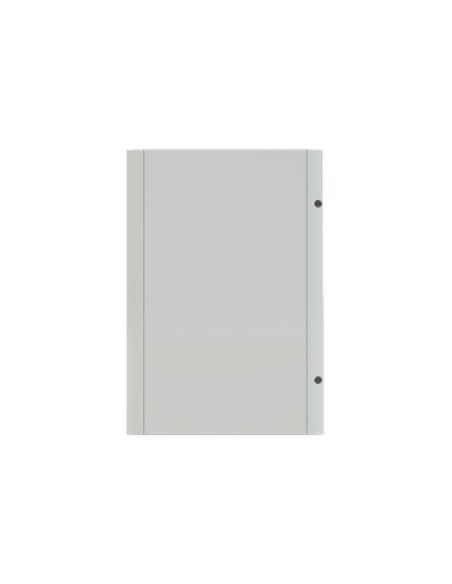 GMD3O drzwi pełne szare do obudów typu Gemini z szyldem i wkładką dwupiórową 600x375mm (WxS)