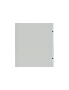 GMD4O drzwi pełne szare do obudów typu Gemini z szyldem i wkładką dwupiórową 600x500mm (WxS)