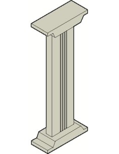 GMA1SL0352A00 podstawa do montażu podłogowego do obudów typu Gemini 833x188mm