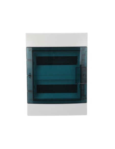 65P12X22 obudowa szara n t 24M IP65 63A II klasa 435x320x155mm (WxSxG)  szyny DIN  drzwi transparentne  brak N+PE