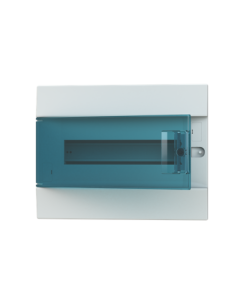 41A12X12 obudowa biała p t 12M IP41 63A II klasa 250x320x107mm (WxSxG)  szyny DIN  drzwi transparentne  brak N+PE