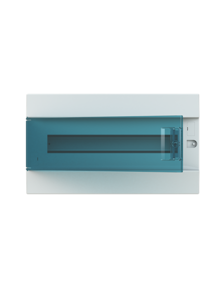 41A18X12 obudowa biała p t 18M IP41 125A II klasa 250x430x107mm (WxSxG)  szyny DIN  drzwi transparentne  brak N+PE