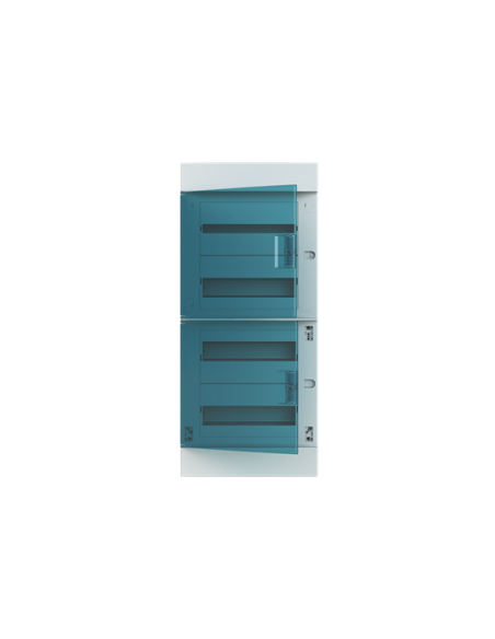 41A12X42 obudowa biała p t 48M IP41 100A II klasa 735x320x107mm (WxSxG)  szyny DIN  drzwi transparentne  brak N+PE