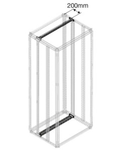 PCCM0400 Poprzeczka do wewnętrznego przedziału kablowego ICC S-400mm (2szt)