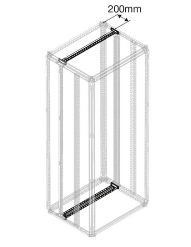 PCCM0400 Poprzeczka do wewnętrznego przedziału kablowego ICC S-400mm (2szt)