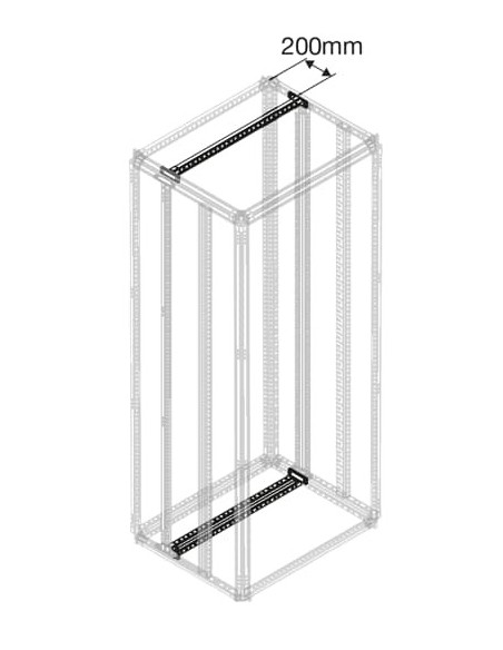 PCCM0400 Poprzeczka do wewnętrznego przedziału kablowego ICC S-400mm (2szt)