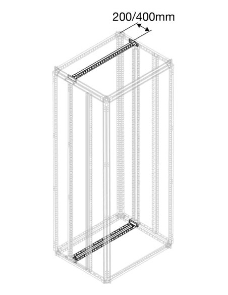 PCCM0800 Poprzeczka do wewnętrznego przedziału kablowego ICC S-800mm (2szt)