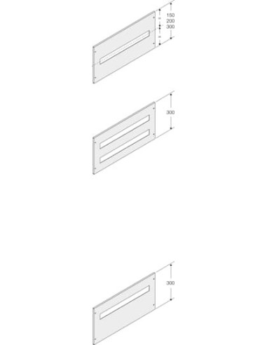 PPMD3060 Maskownica XT1 i XT3 z zab różnic-prąd montaż poziomy 300x600mm (WxS)