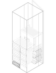 PRVS0162 Wygrodzenie pionowe tylne strona dystrybucyjna forma 3b 100x600mm (WxS) (z profilami środkowymi)