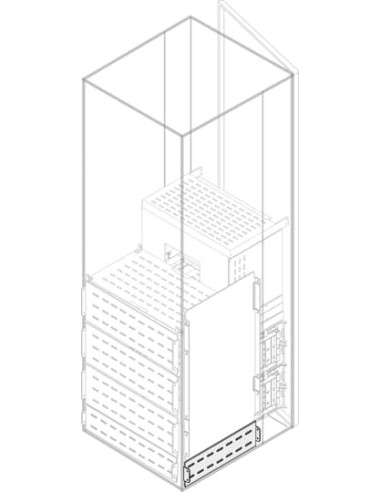 PLVS1092 Wygrodzenie pionowe boczne forma 3b W-100mm do G-900mm (z profilami środkowymi)