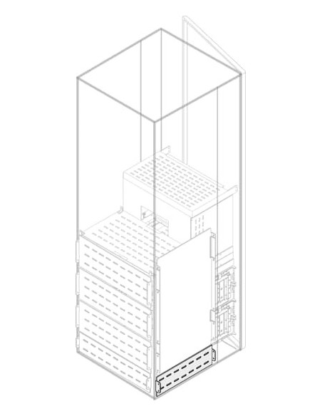 PLVS1572 Wygrodzenie pionowe boczne forma 3b W-150mm do G-700mm (z profilami środkowymi)