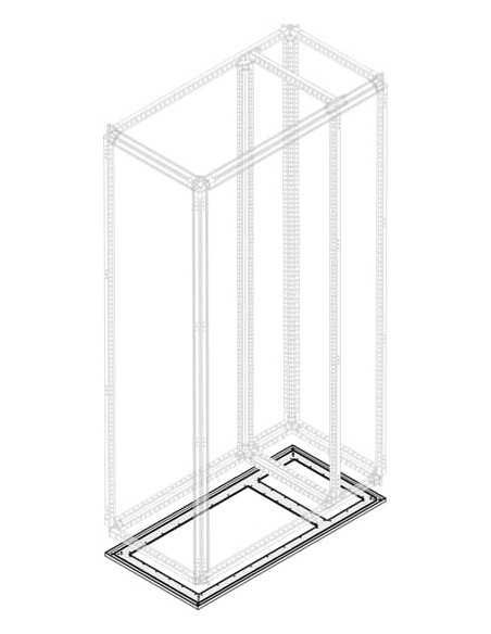 PTBO1271 Płyta dolna otwarta IP65 1000(600+200)x700mm (SxG) z ICC