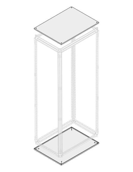 PTBB1070 Płyta górna dolna pełna IP30 IP40 1000x700mm (WxG)