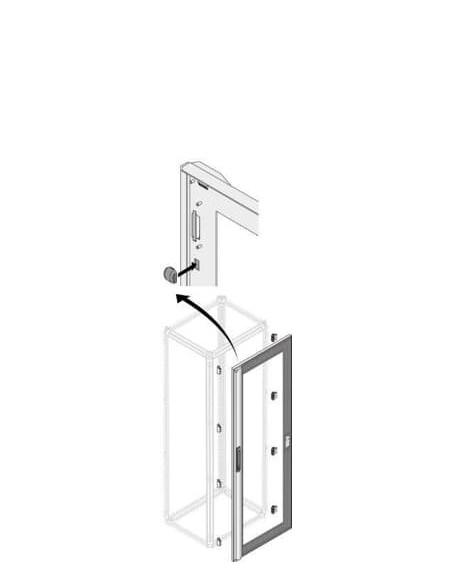 PDLG1860 Drzwi szklane IP40 1800x600mm (WxS)