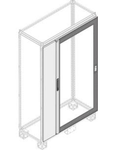 PDLB2500 Drzwi pełne IP40 podwójne zachodzące prawe 2000x1000mm (WxS)