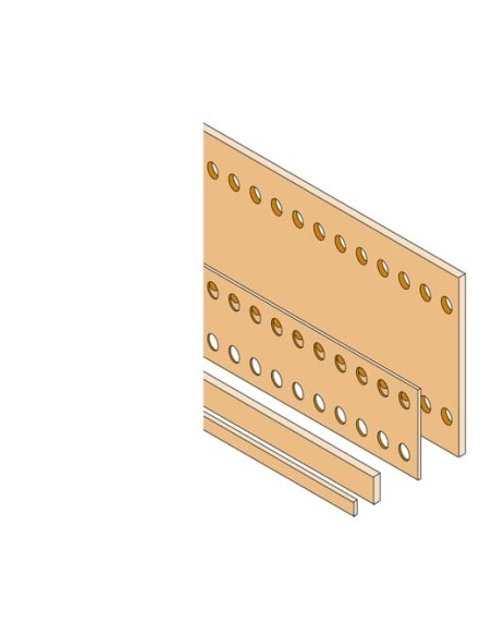 PBFC2505 Szyna płaska Cu 25x5mm D-1750mm