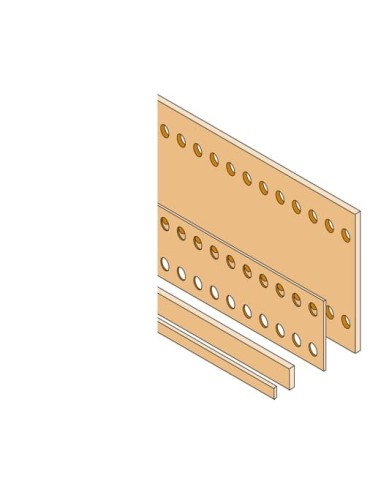 PBFC2001 Szyna płaska Cu 200x10mm D-1750mm
