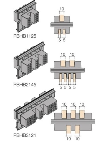 PBHB1125 Izolatory do szyn S-50mm (24szt)